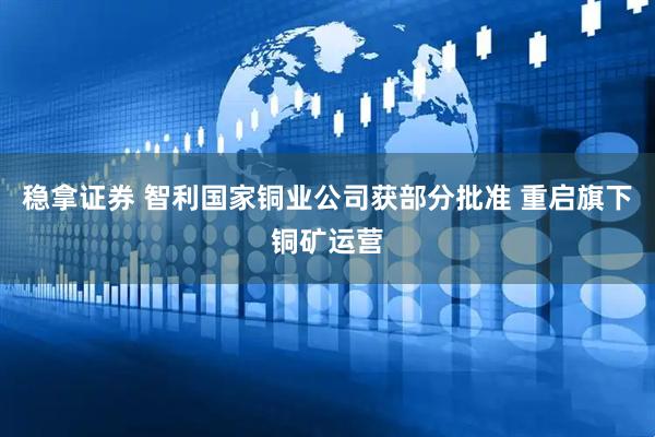 稳拿证券 智利国家铜业公司获部分批准 重启旗下铜矿运营