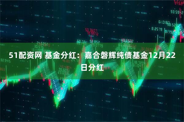 51配资网 基金分红：嘉合磐辉纯债基金12月22日分红